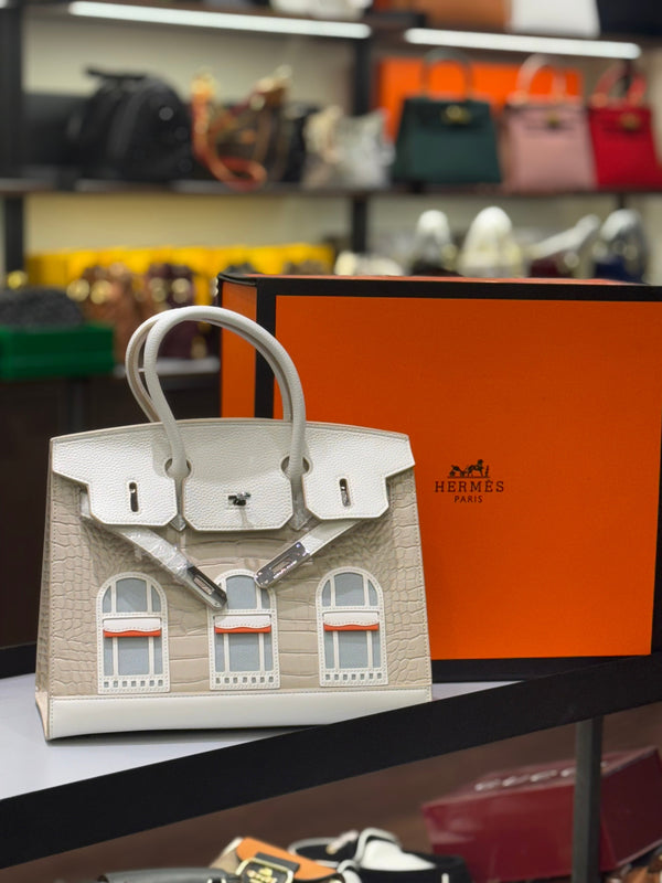 Hermès Limited Edition Birkin Faubourg Sellier – Neige White Matte Alligator