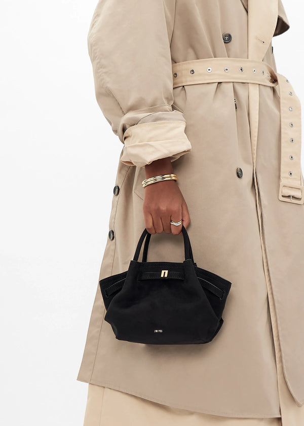 JW PIE HANA MINI FAUX SUEDE TOTE BAG - BLACK