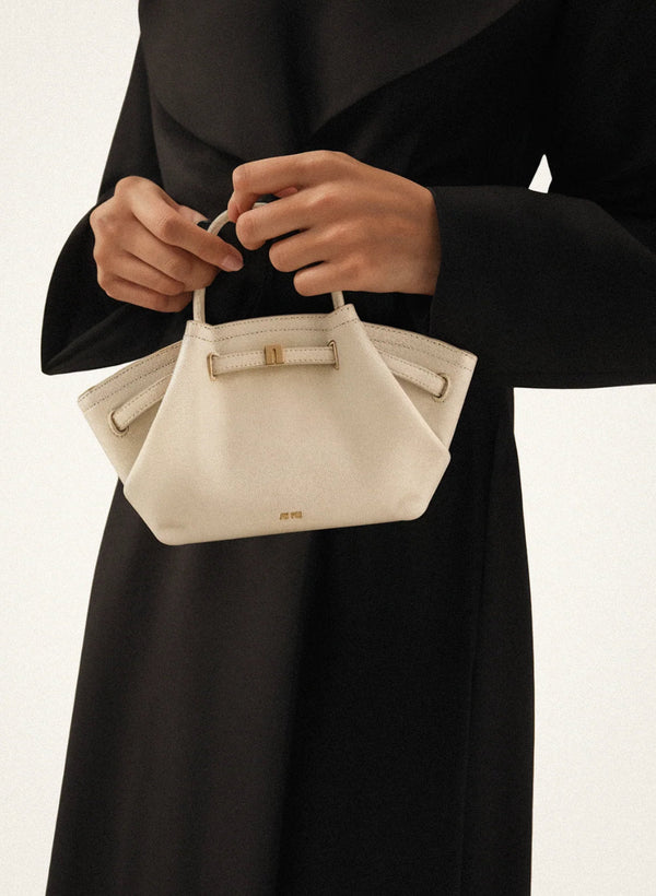 JW PIE HANA MINI FAUX SUEDE TOTE BAG - OFF WHITE